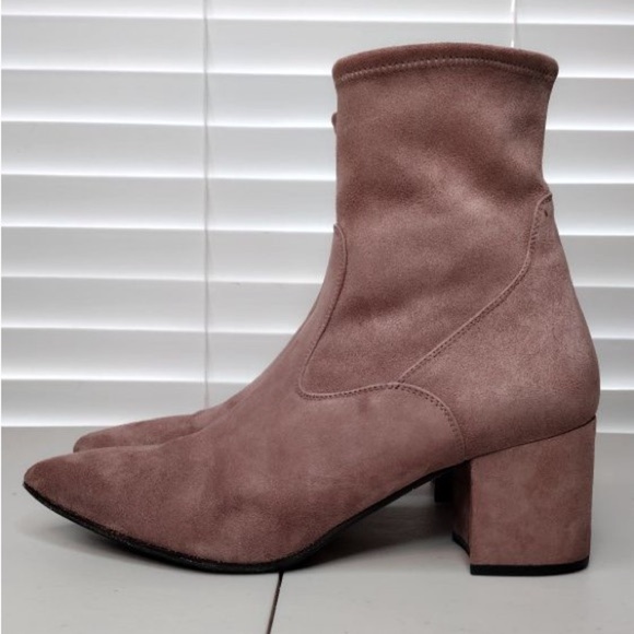 Le Pepe Suede Leather Sz 10 Block Heel Ankle-Boots - Picture 3 of 15